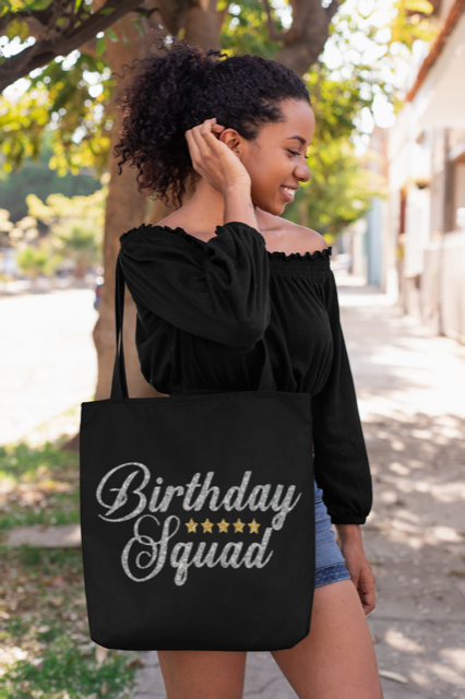 Birthday Squad (silver)  - Tote Bag