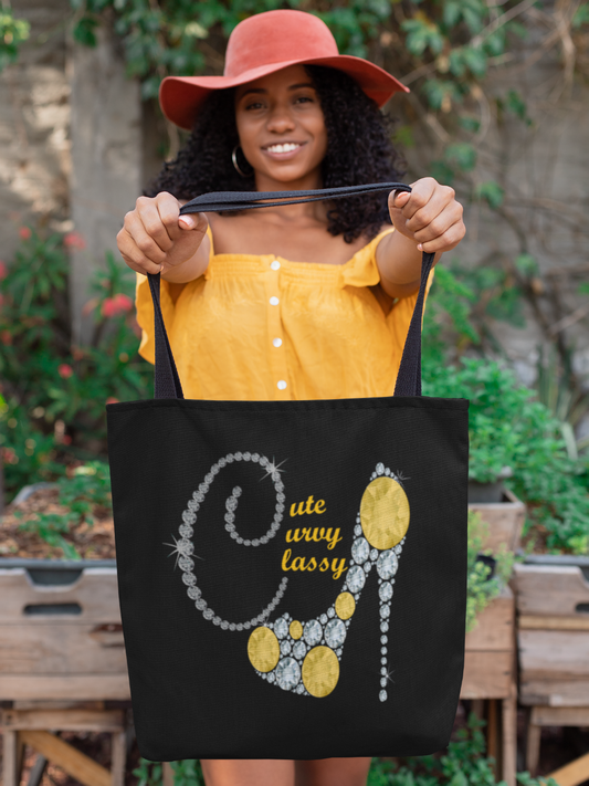 Cute Curvy Classy  - Tote Bag