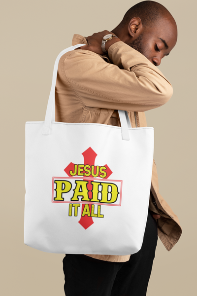 Jesus Paid It All - Tote Bag