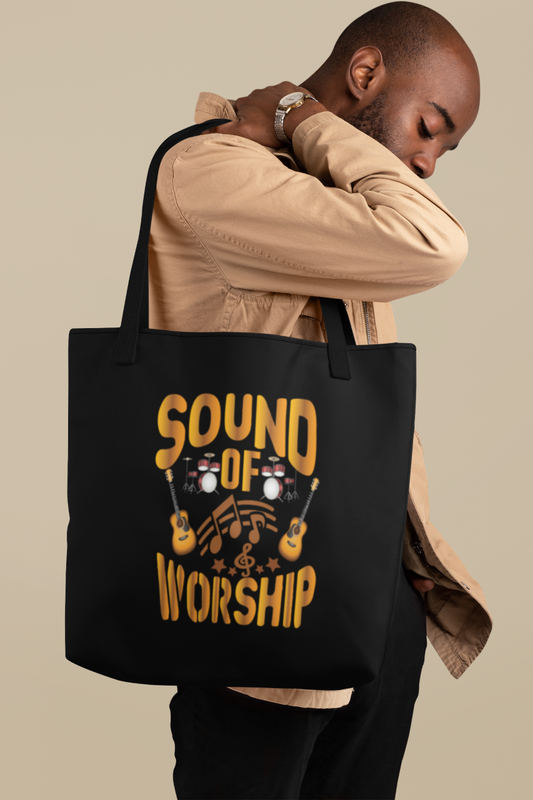 Sound Of Worship (gold) - Tote Bag