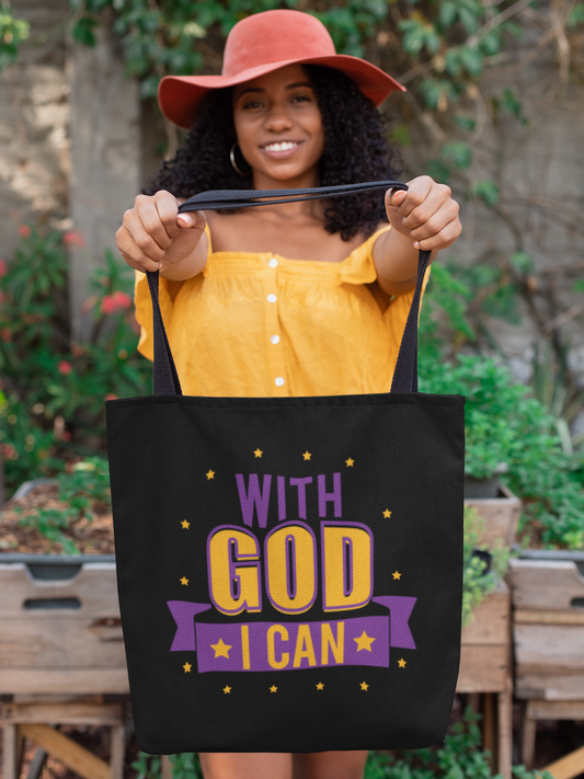 With God I Can - Tote Bag