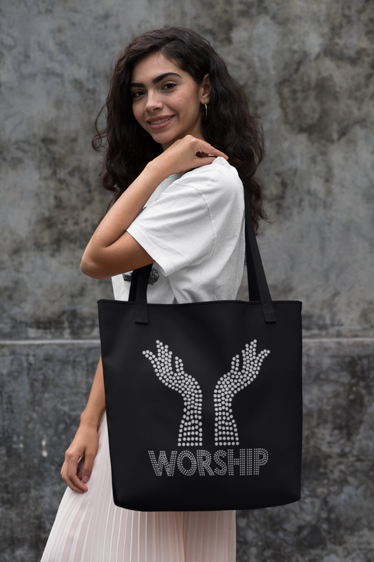 Worship (bling) - Tote Bag