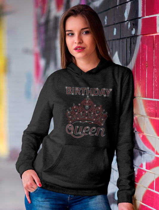 Birthday Queen (bling) - Hoodie