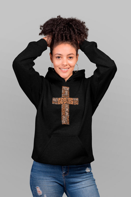 God Is (cross)- Hoodie