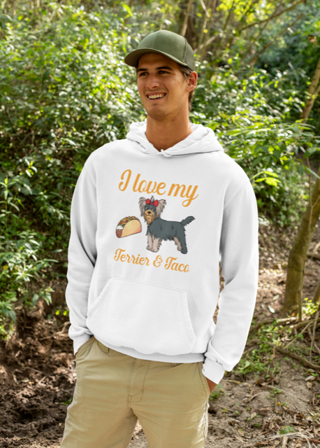 I Love My Terrier & Taco - Hoodie