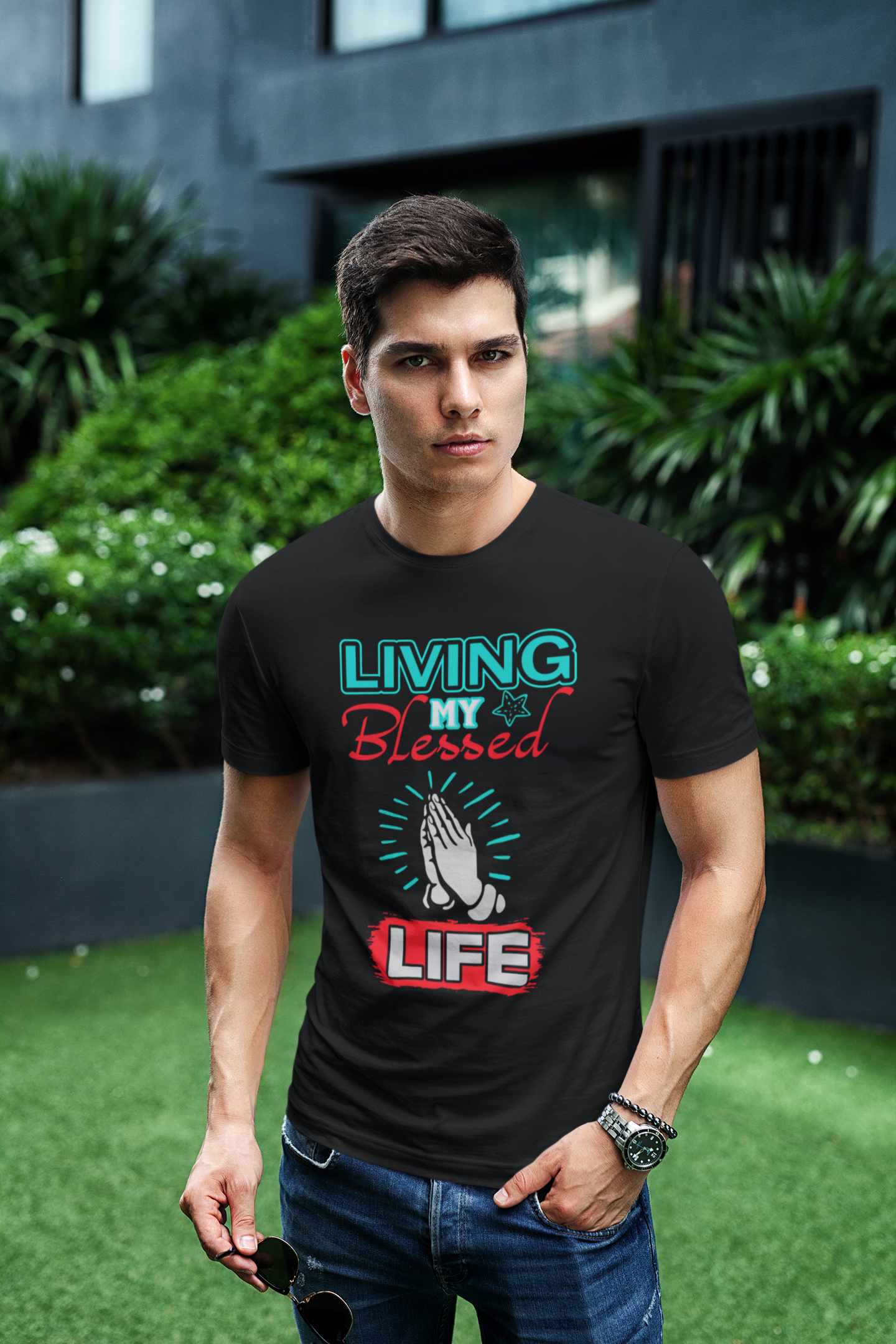 Living My Blessed Life - T-Shirt