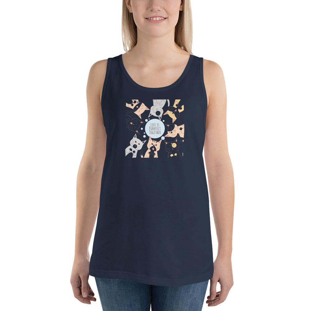 Life Is Purrfect Together - Tank Top