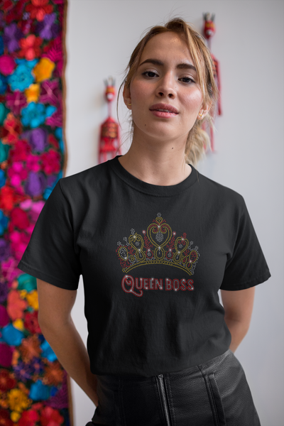 Queen Boss (bling) - T-Shirt