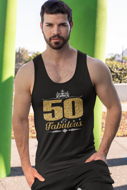 50 & Fabulous (gold)  - Tank Top