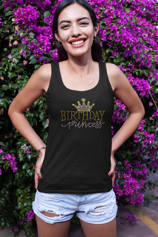 Birthday Princess (bling) - Tank Top