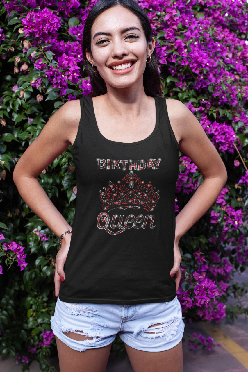 Birthday Queen (bling) - Tank Top