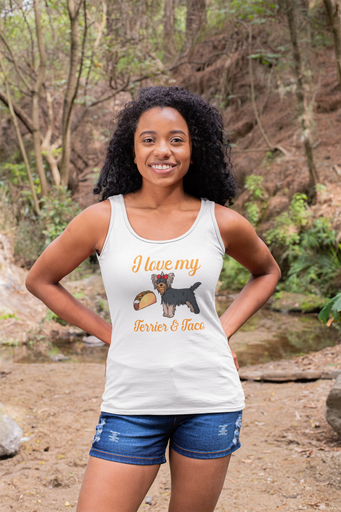 I Love My Terrier & Taco - Tank Top