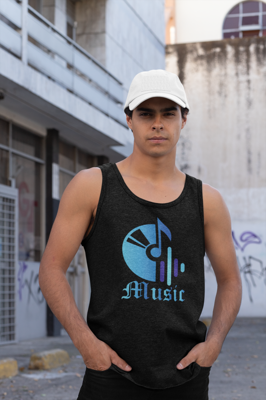 Music (blue) - Tank Top