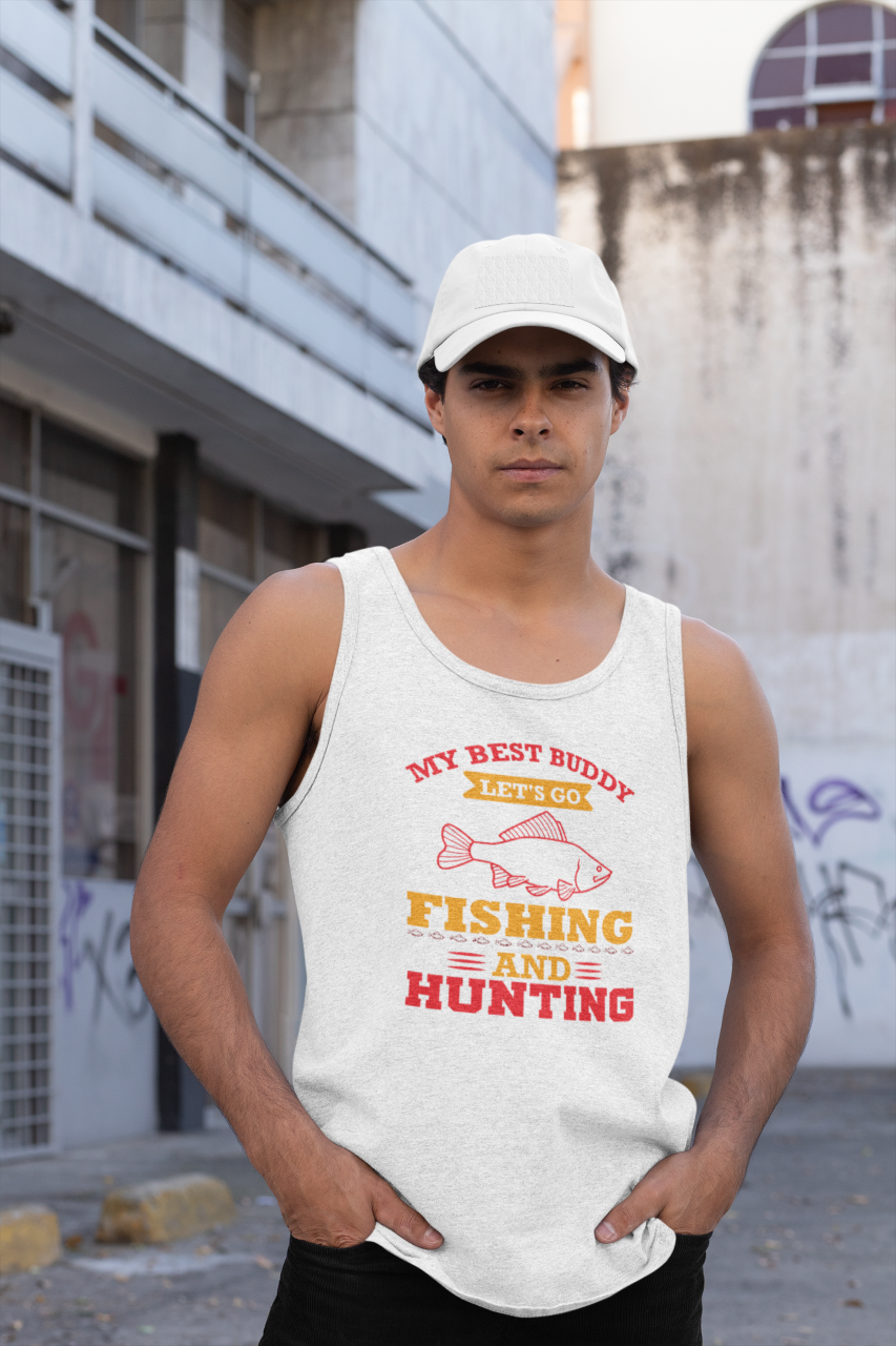 My Best Buddy Fishing And Hunting - Tank Top