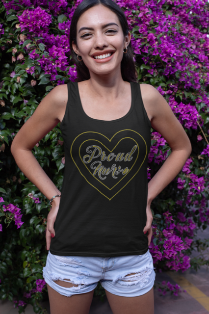 Proud Nurse (bling) - Tank Top