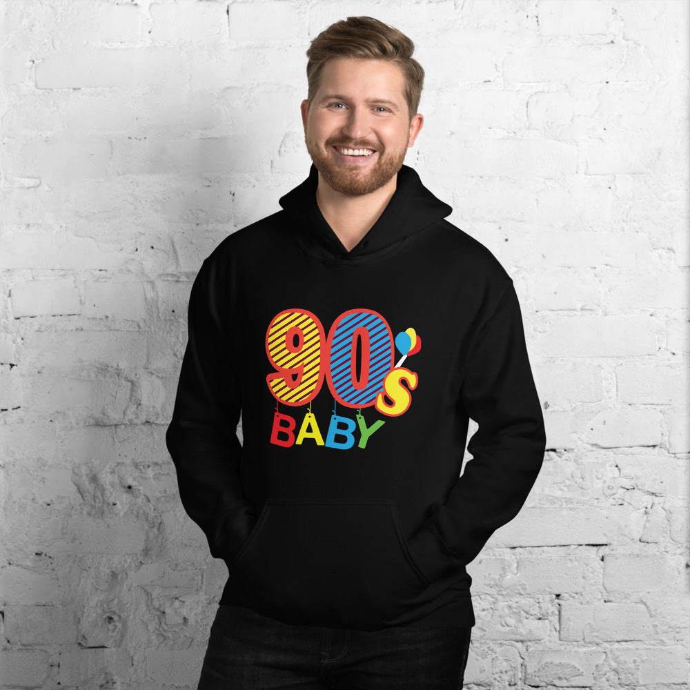 90 s Baby Hoodie Happy Tees Design