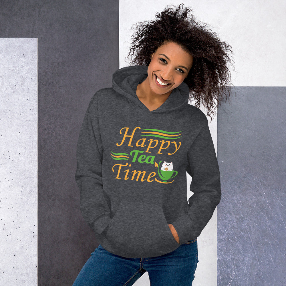 Happy Tea Time (cat) - Hoodie