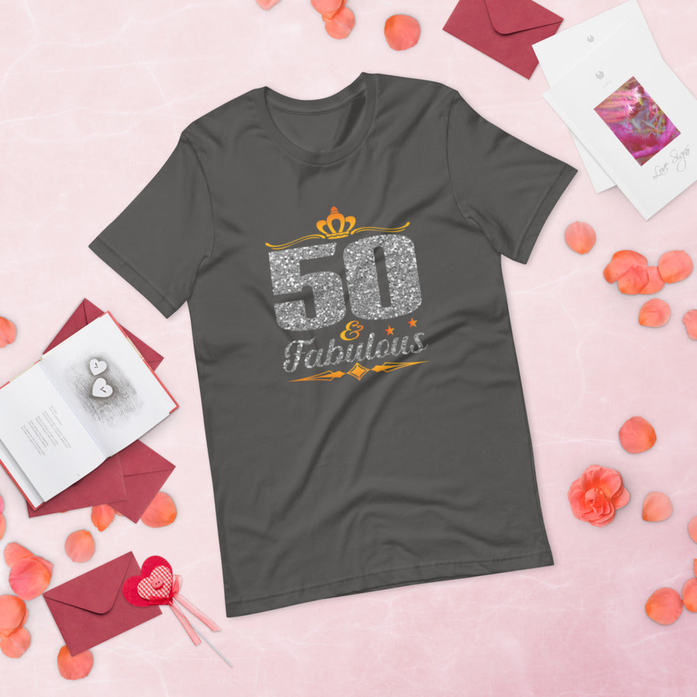 50 & Fabulous (silver) - T-Shirt