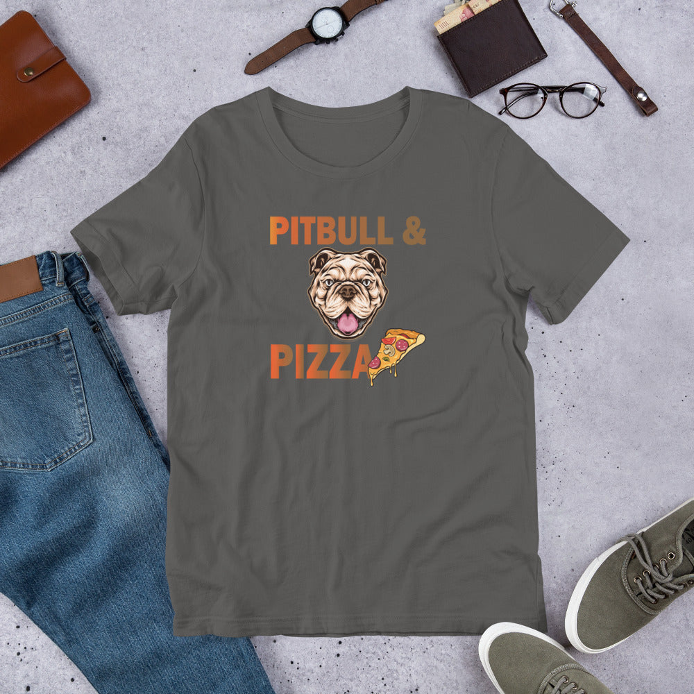 Pitbull & Pizza - T-Shirt