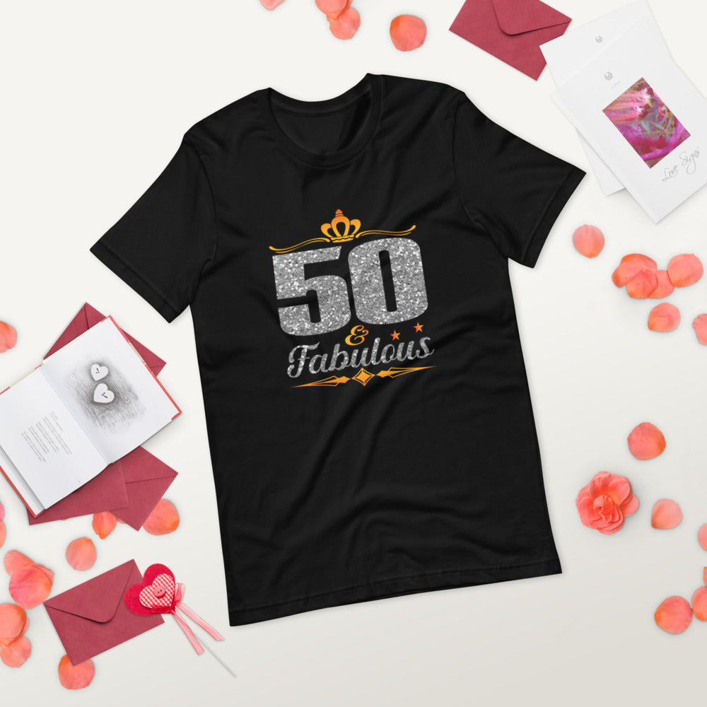 50 & Fabulous (silver) - T-Shirt