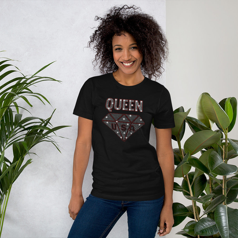 Queen USA (bling) - T-Shirt