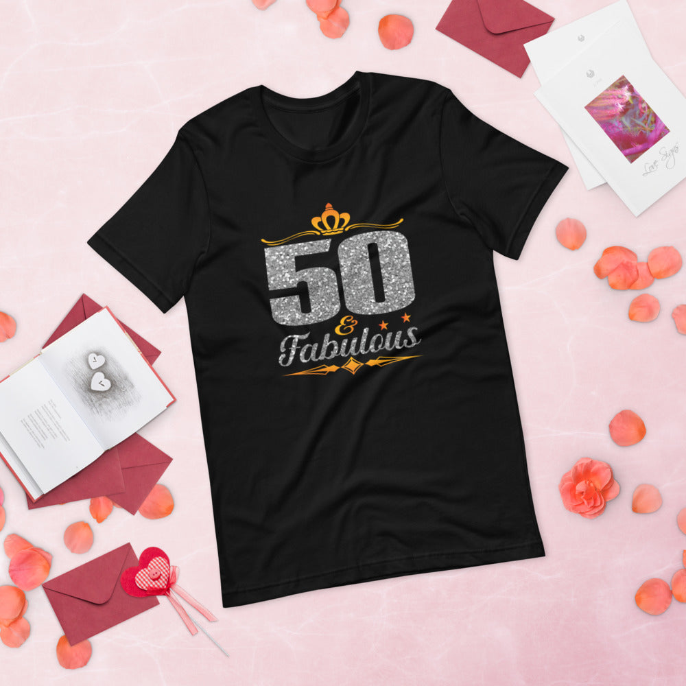 50 & Fabulous (silver) - T-Shirt