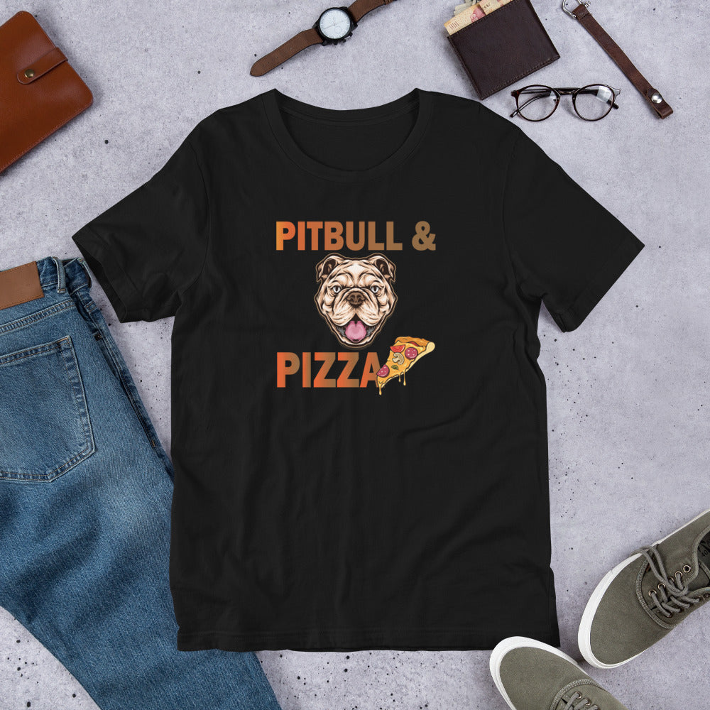 Pitbull & Pizza - T-Shirt