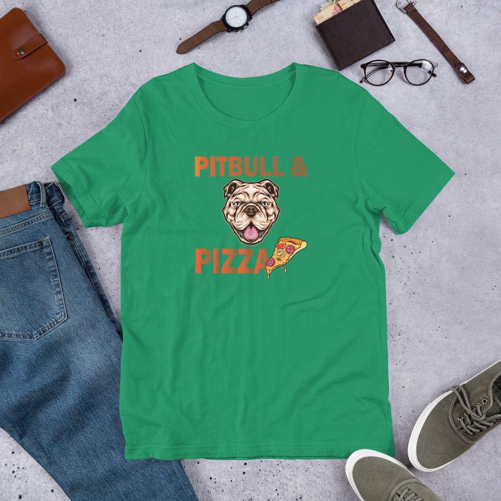 Pitbull & Pizza - T-Shirt