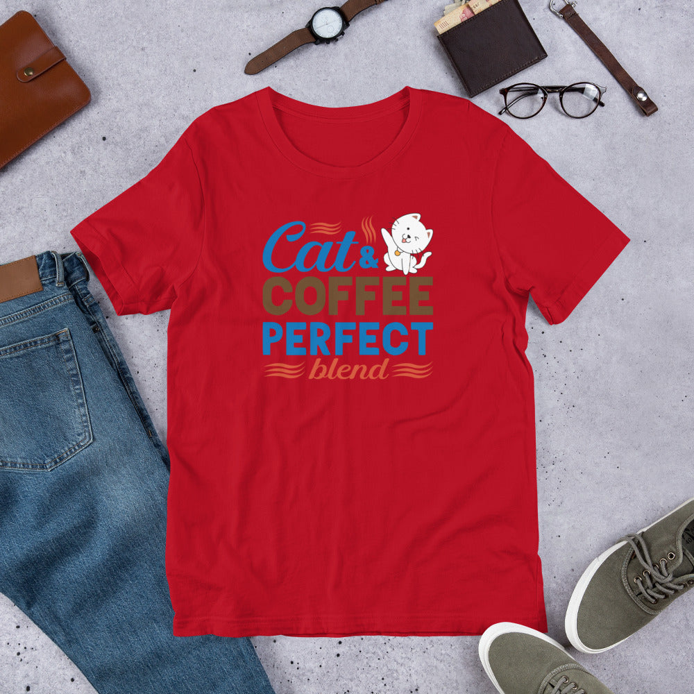 Cat & Coffee Perfect Blend - T-Shirt