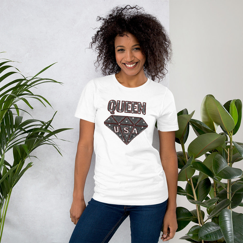 Queen USA (bling) - T-Shirt