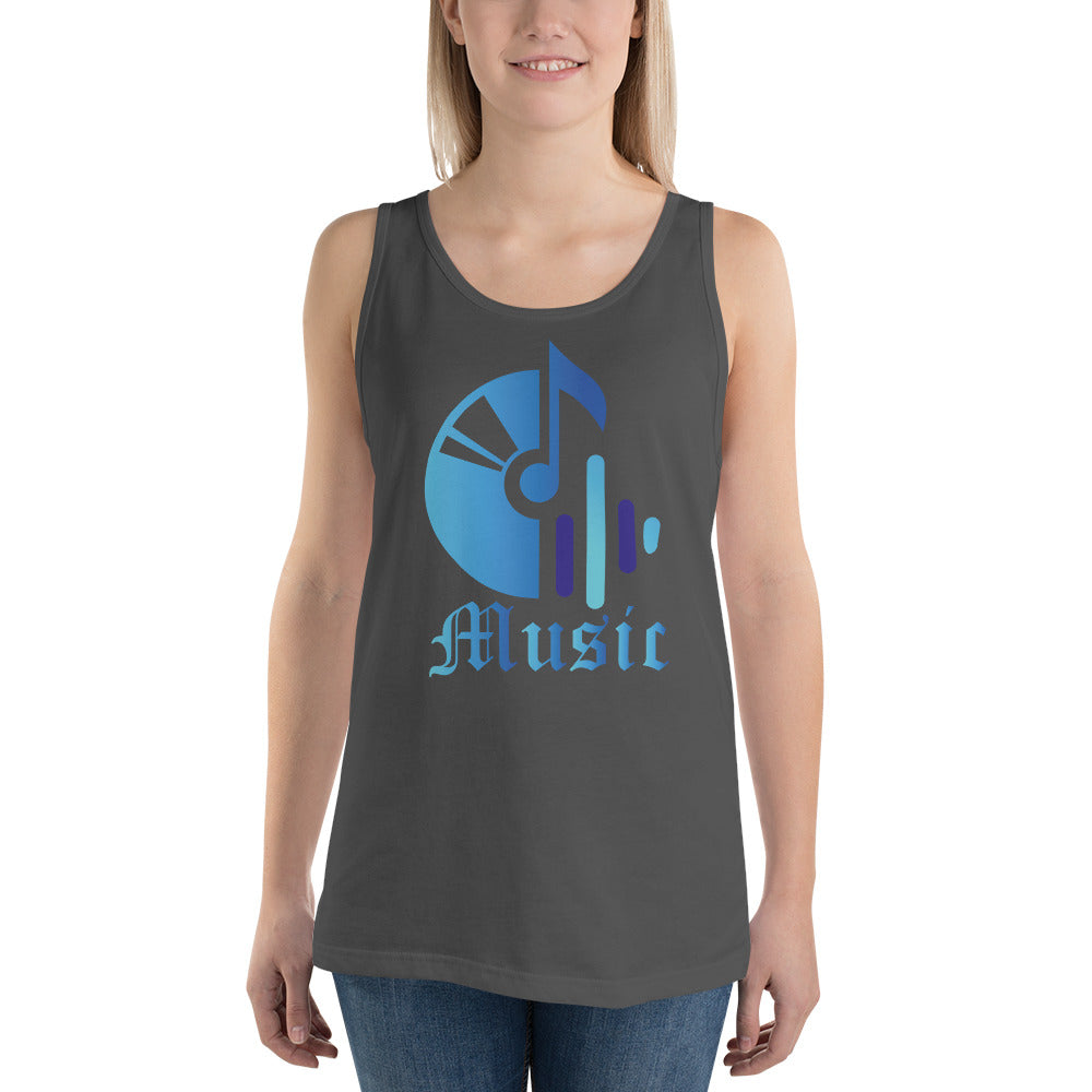 Music (blue) - Tank Top