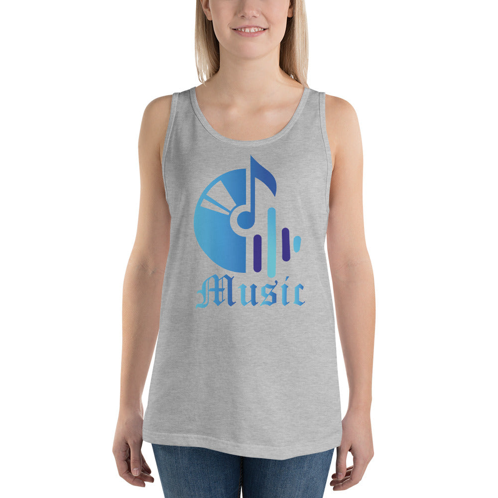 Music (blue) - Tank Top