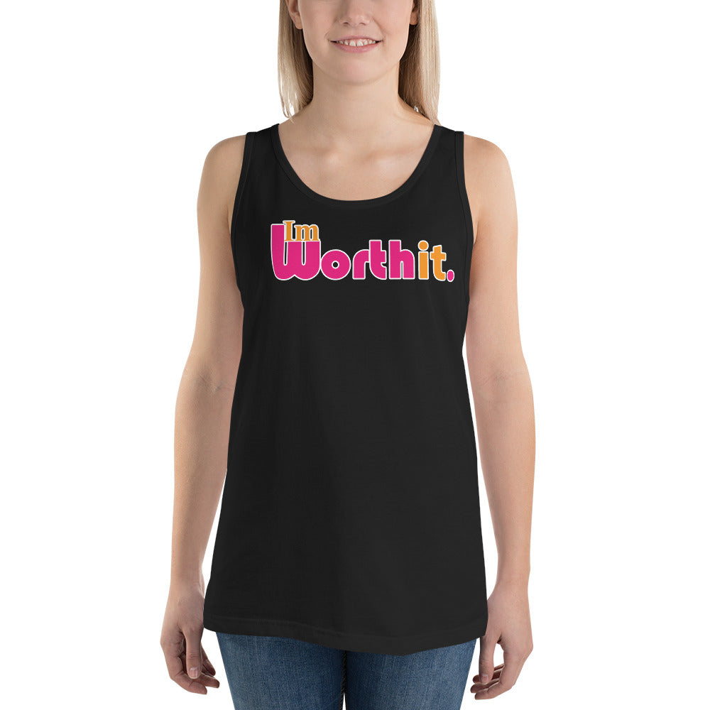 I'm Worth it. (pink) - Tank Top