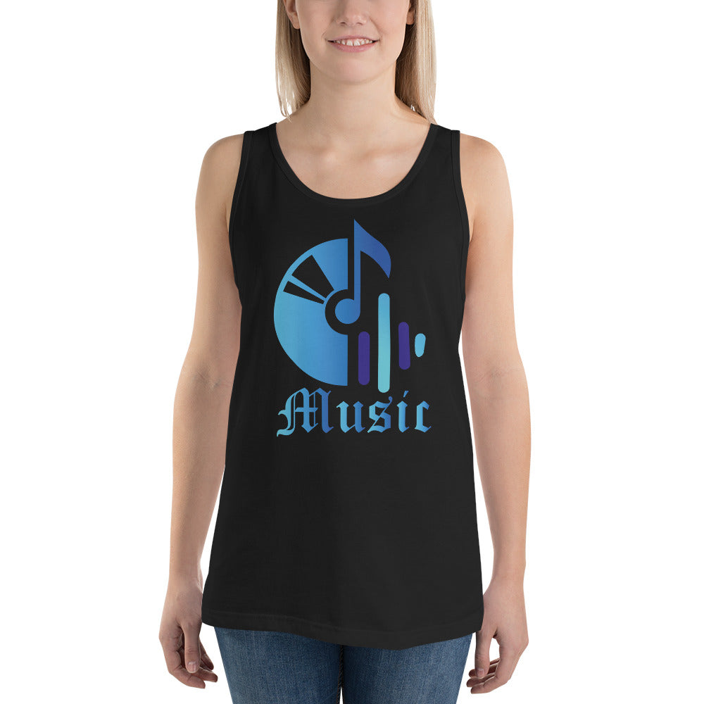 Music (blue) - Tank Top