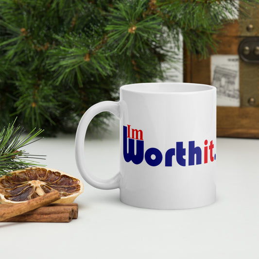 I Am Worth It. (blue)  - Mug